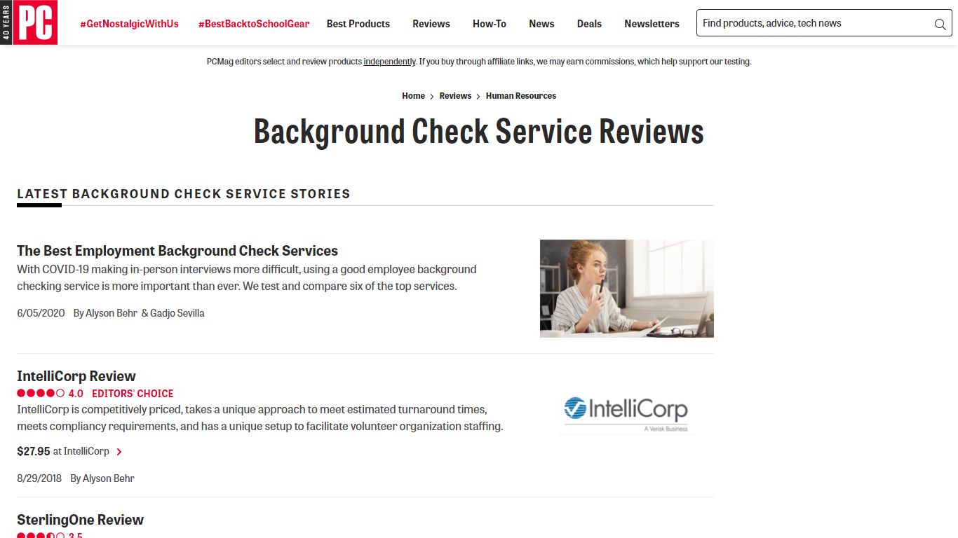 Background Check Service Reviews and Lab Tests | PCMag